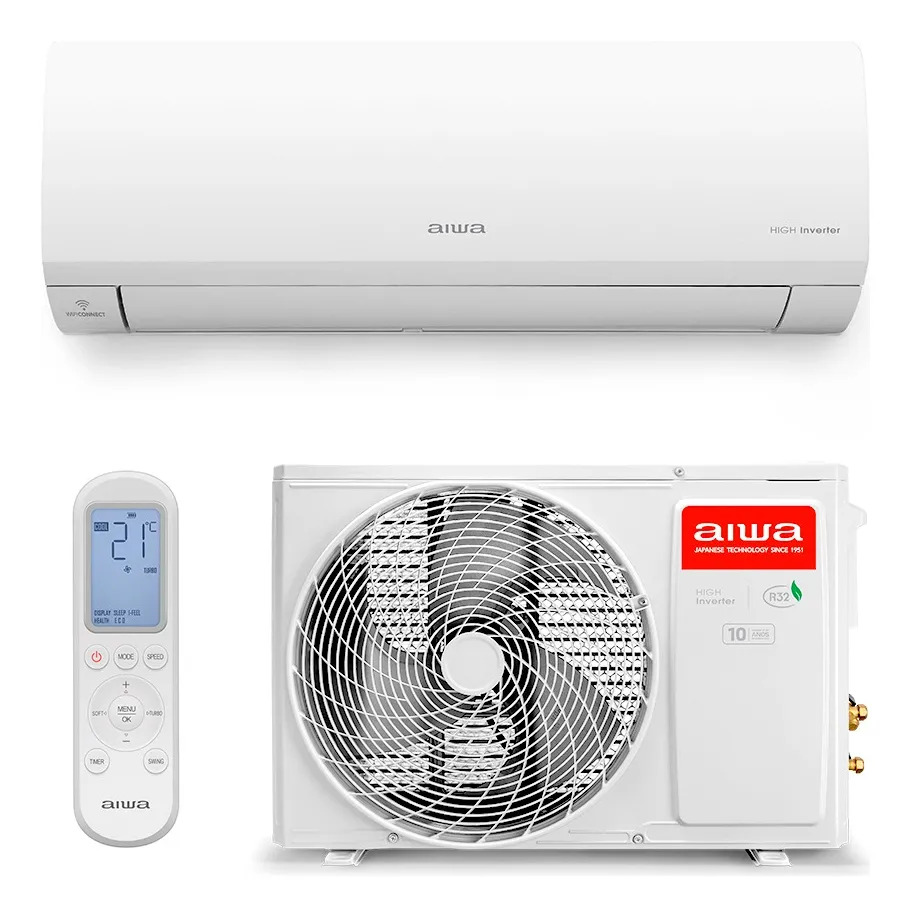 Ficha técnica Aiwa High Inverter 9.000 Btus Quente/Frio Aws-ac-9qf