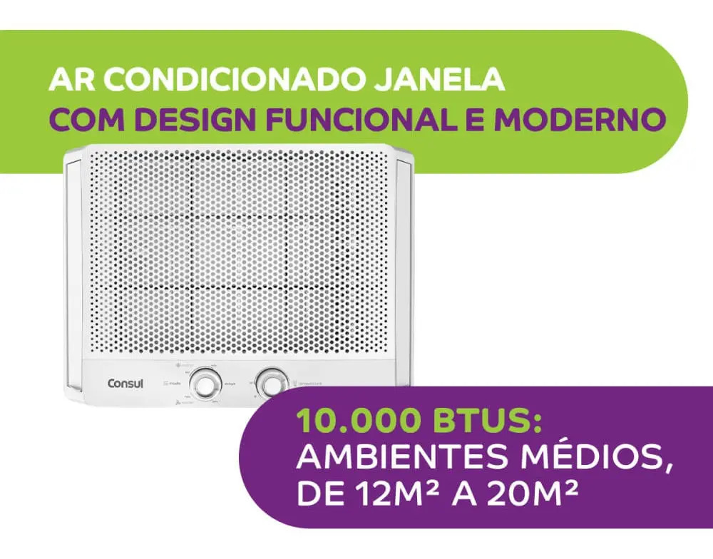 Ficha técnica Consul Janela 10000btus Mecânico Frio Consul