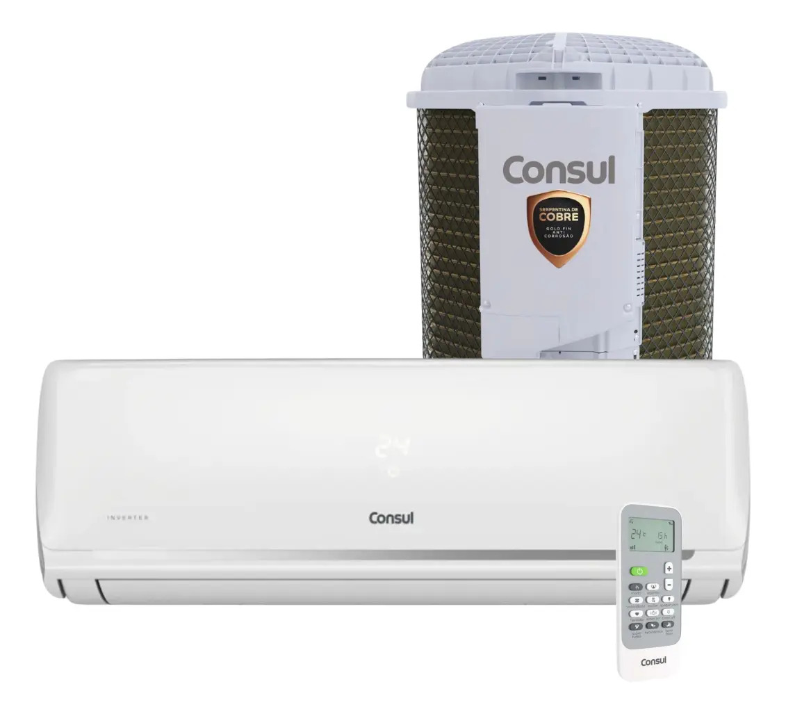 Ficha técnica Consul Split Consul Inverter 9000 Btus Q/f Bivolt Branco