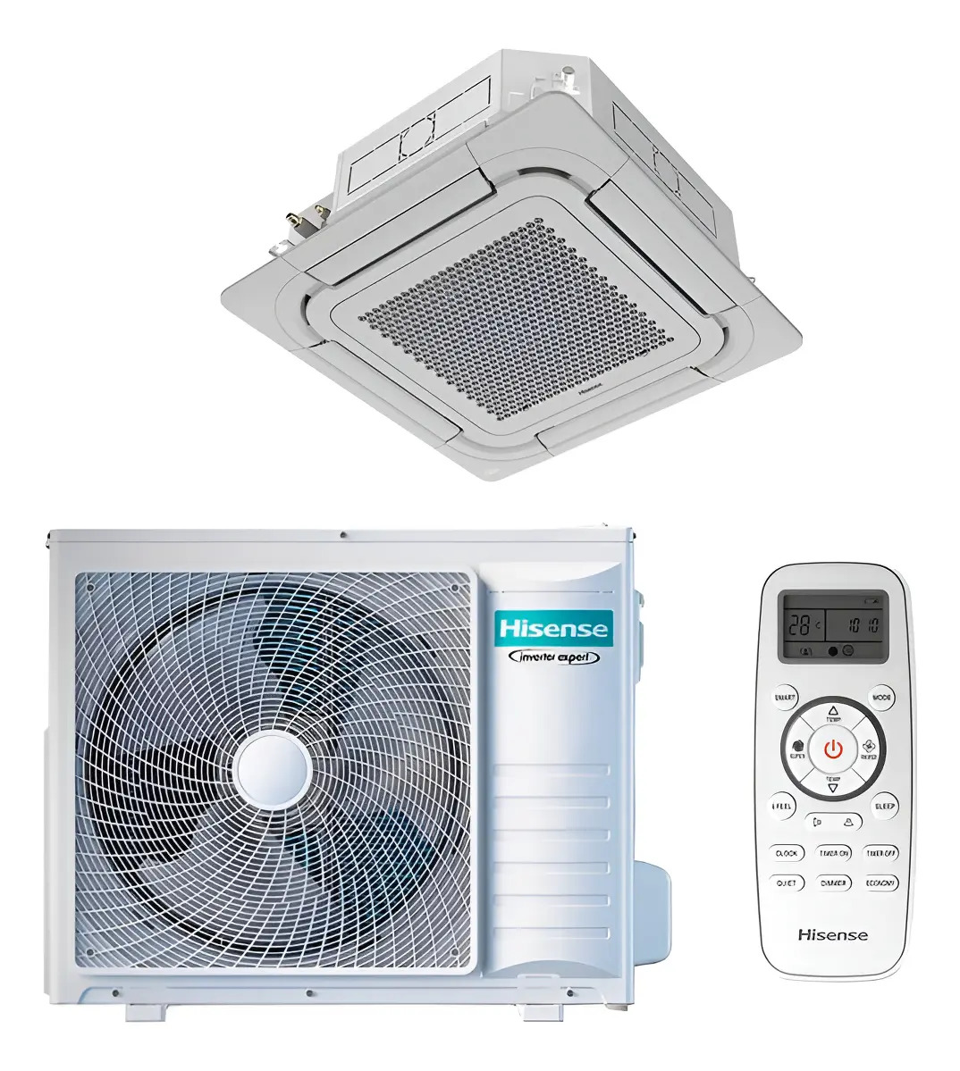 Ficha técnica Hisense Inverter Hisense Cassete 4 Vias 36k F