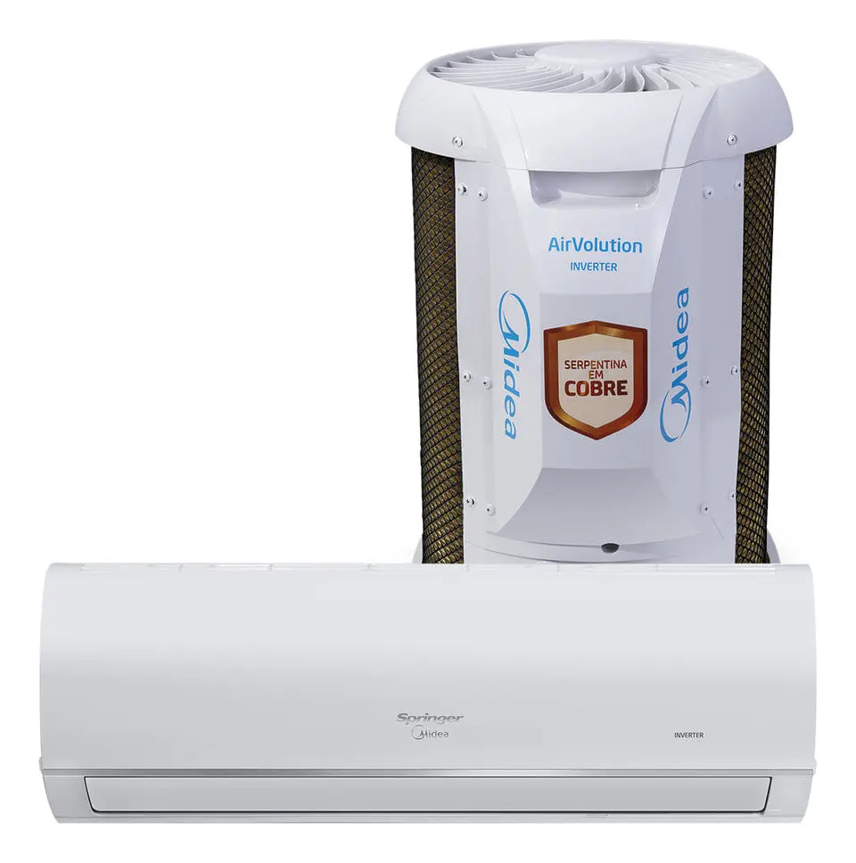 Ficha técnica Midea Split Inverter Springer Airvolution Connect 9000 BTU Frio Branco R32