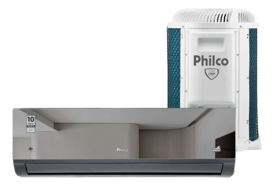 Ficha técnica Philco Split Inverter Philco Espelhado 9000 BTUs Quente e Frio PAC9000IQFM15E