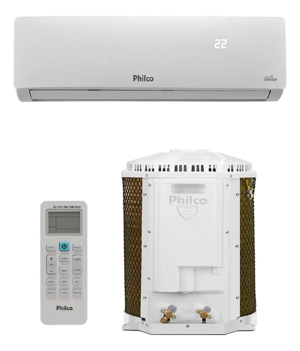 Ficha técnica Philco Split Philco Hi Wall Inverter 12.000 BTU/h Frio Monofásico Branco PAC12FC