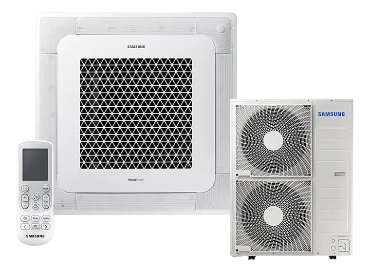 Ficha técnica Samsung Windfree Cassete 4 Vias Qf Cor Branco Voltagem da unidade externa