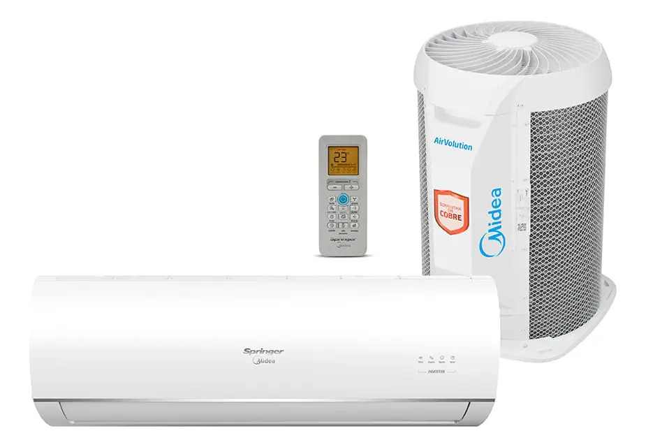 Ficha técnica Springer Midea Split 18000 Btu Airvolution Frio Midea Cor Branco