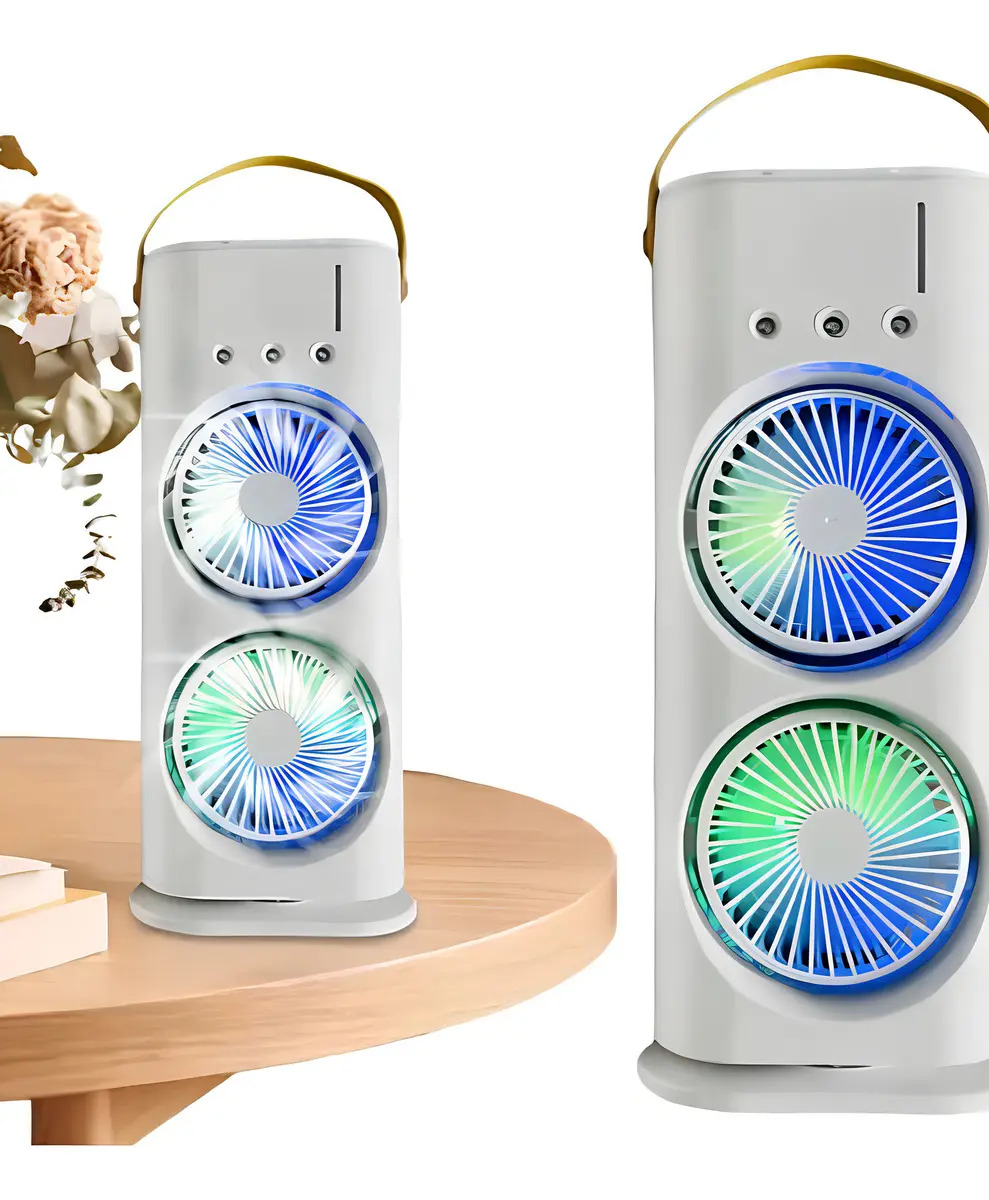 Ficha técnica VTR ELETRONICS Mini Ar Condicionado Portátil 10W VTR ELETRONICS Climatizador Ventilador Duplo