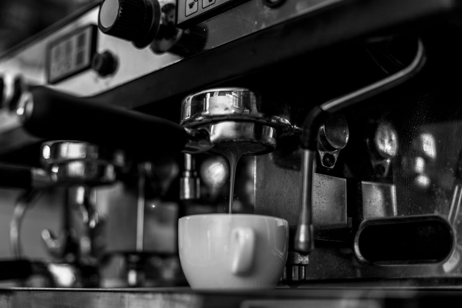 Máquina de espresso para café en polvo